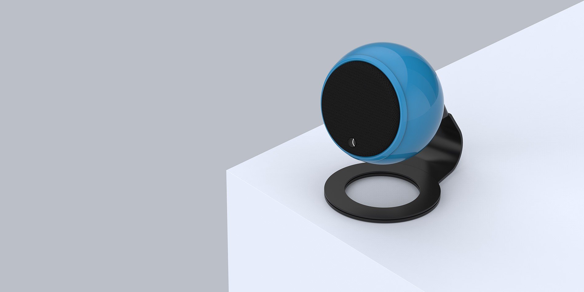 Table Stand_Ceiling Mount  - Micro - Black -Blue - White Block