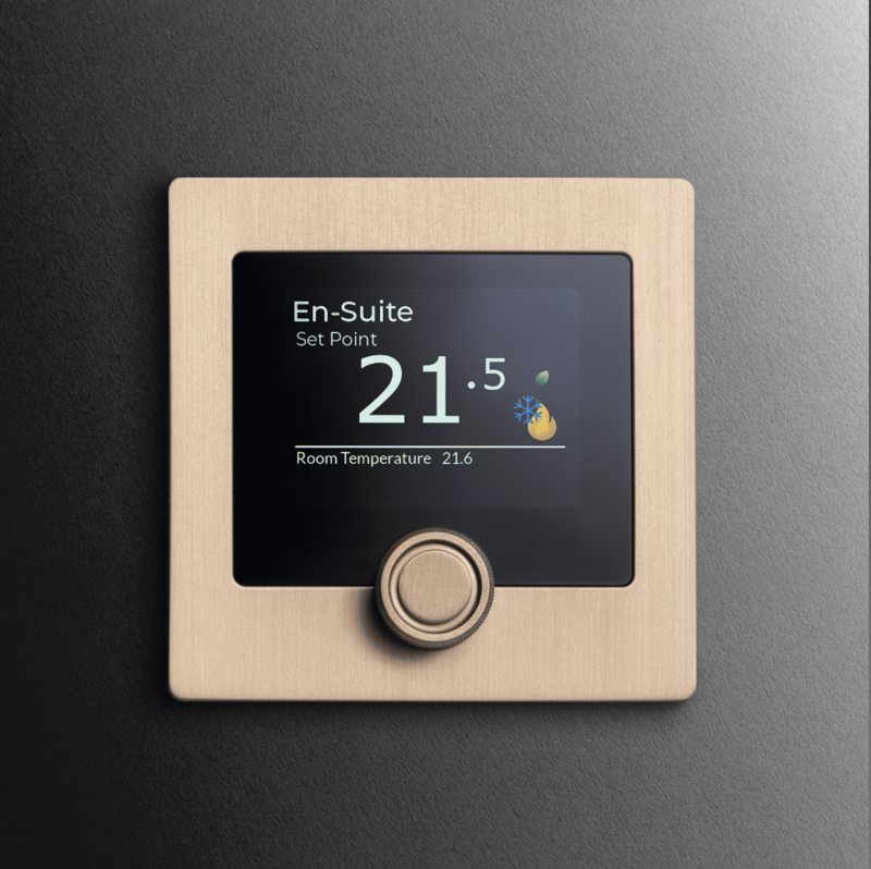 Ursium Alisse Brushed Brass thermostat