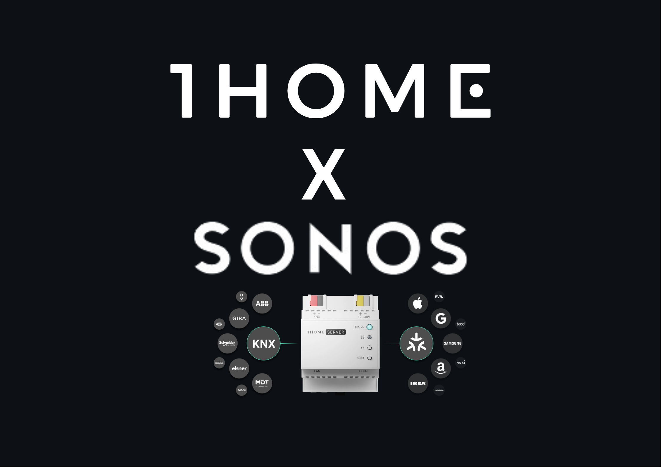 Sonos Now Works With 1Home: Native Streaming Audio in Your KNX Project